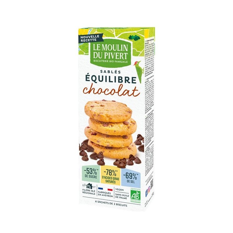 Biscuits bio Equi'libre Chocolat Bio & Vegan