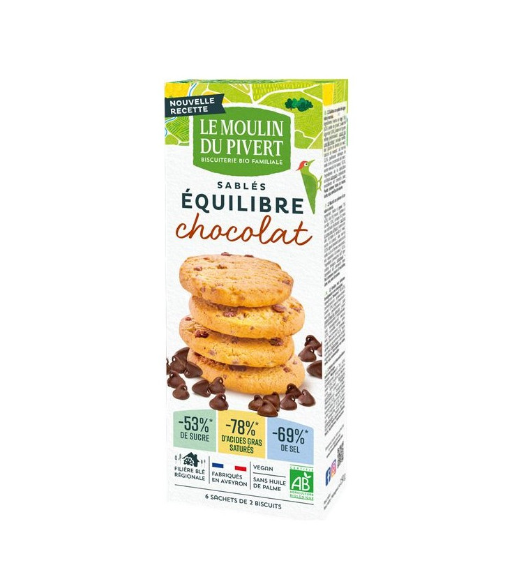 Biscuits bio Equi'libre Chocolat Bio & Vegan