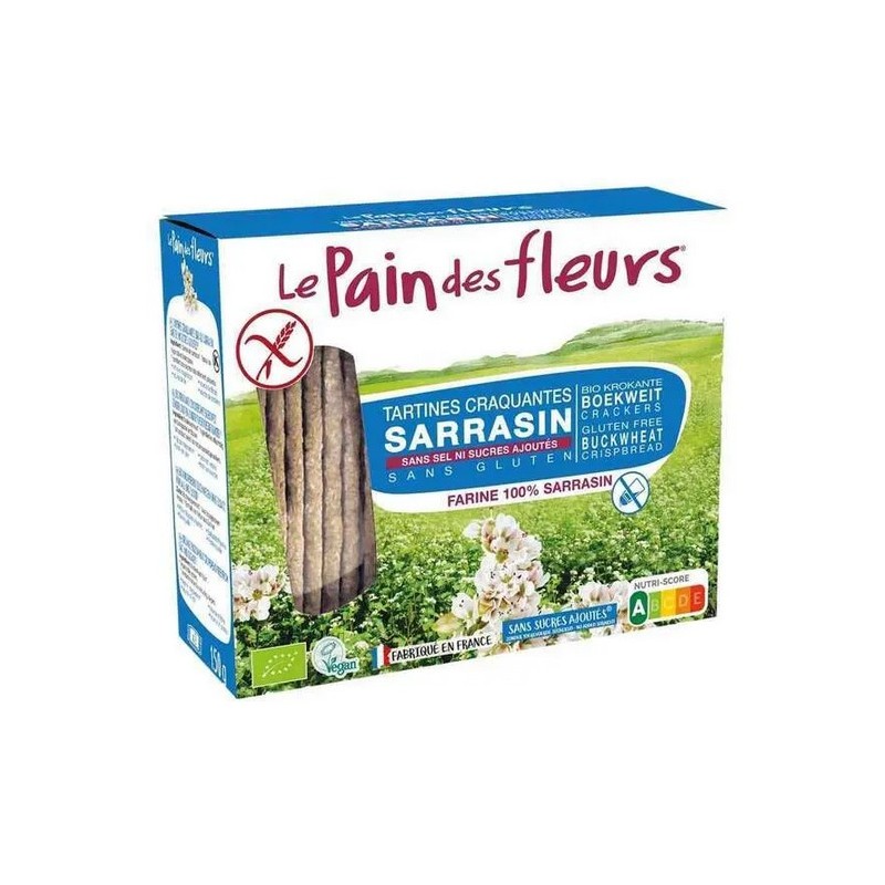 Tartines craquantes au sarrasin SANS SEL sans gluten bio