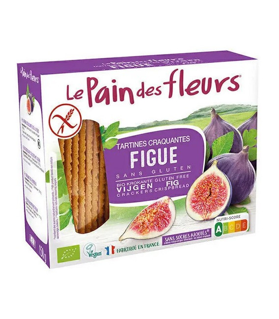 Tartines craquantes à la figue sans gluten bio