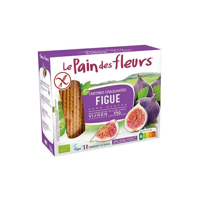 Tartines craquantes à la figue sans gluten bio