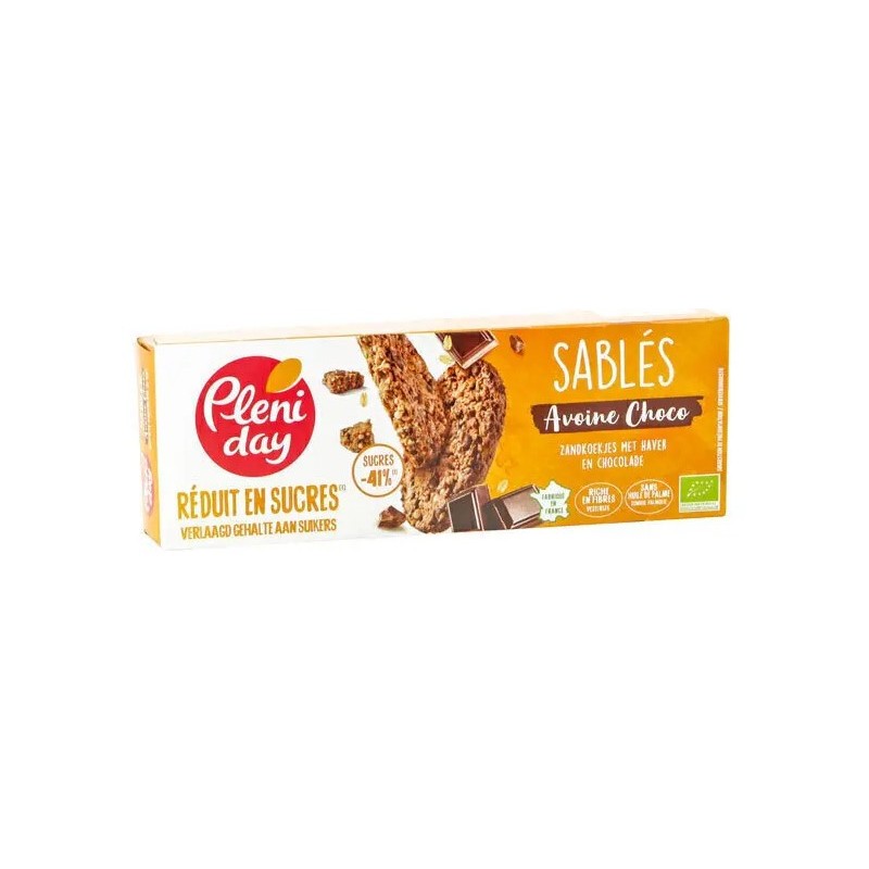 Sablés avoine choco réduits en sucres bio