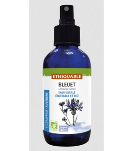 Eau florale de bleuet bio & équitable