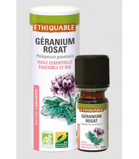 Géranium Rosat - Huile essentielle bio & équitable