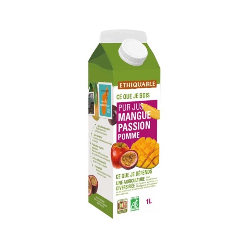 Pur Jus Mangue Passion Pomme bio & équitable