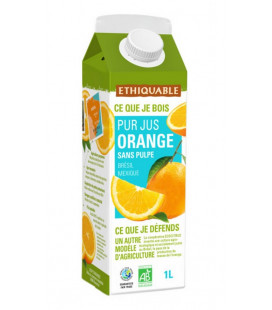 Pur jus d'Orange sans pulpe bio & équitable