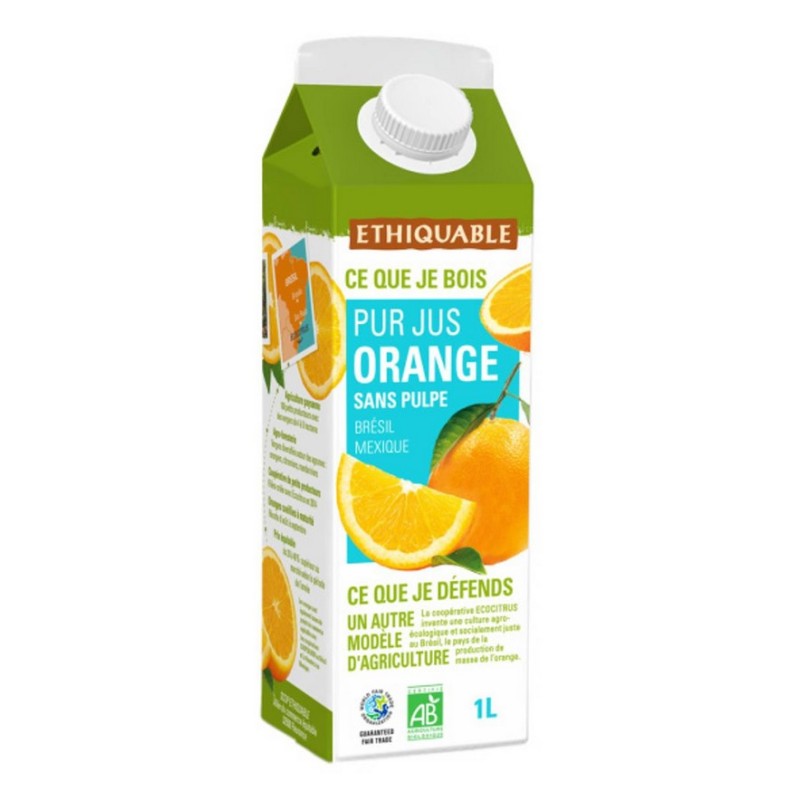 Pur jus d'orange bio & équitable