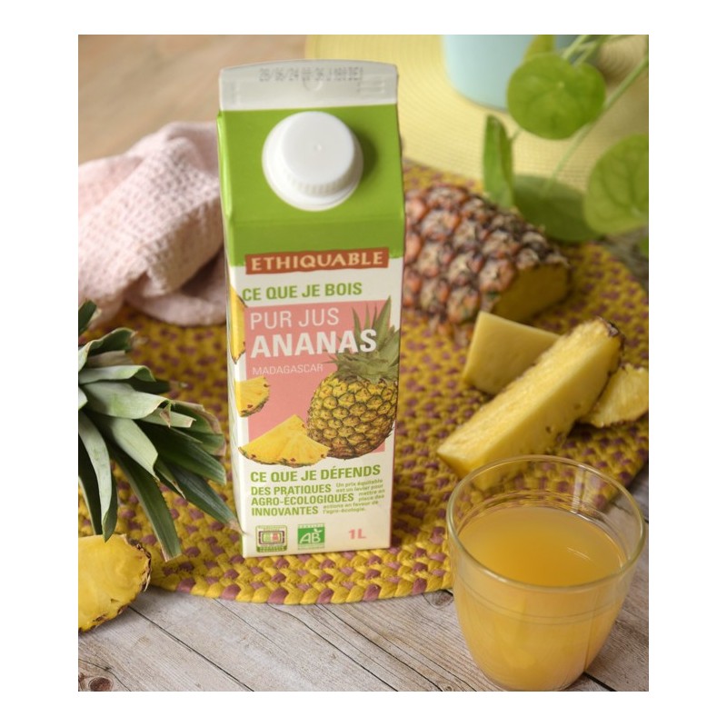 Pur Jus Ananas bio et équitable
