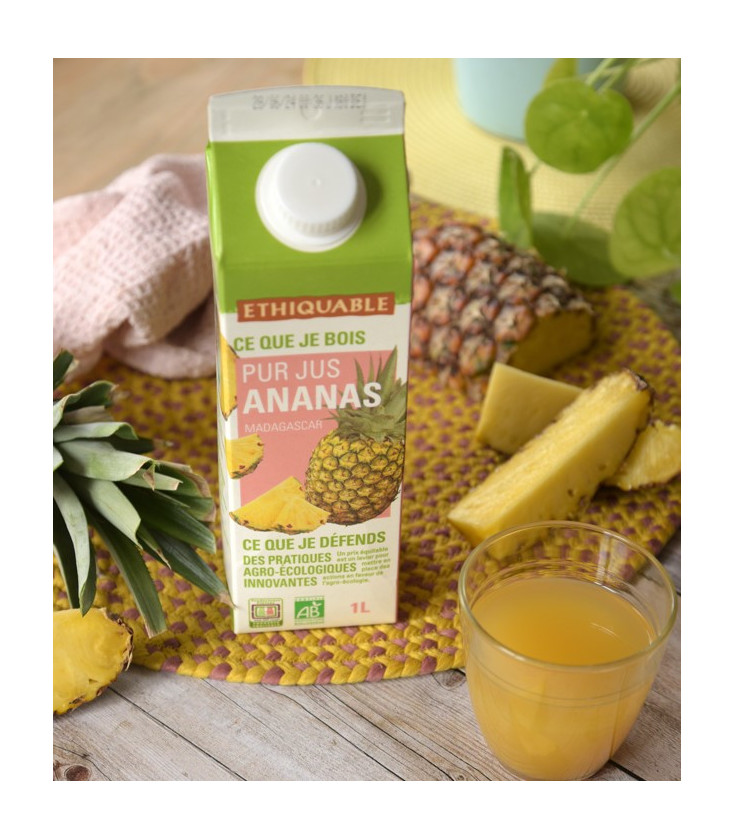 Pur Jus Ananas bio et équitable