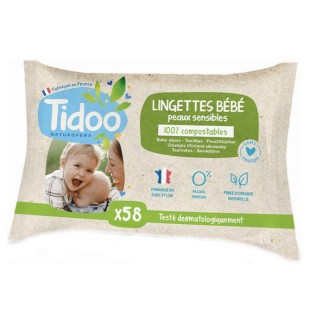 Lingettes compostables au calendula bio et parfum naturel