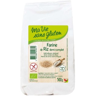 Farine de riz demi-complète bio & sans gluten