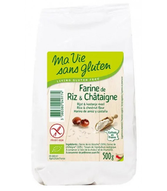 Farine de riz & châtaigne bio & sans gluten