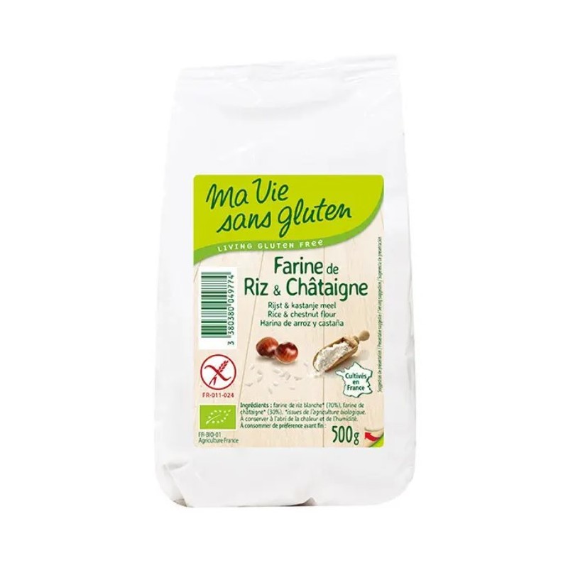 Farine de riz & châtaigne bio & sans gluten