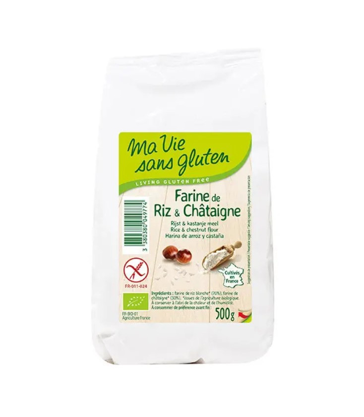 Farine de riz & châtaigne bio & sans gluten