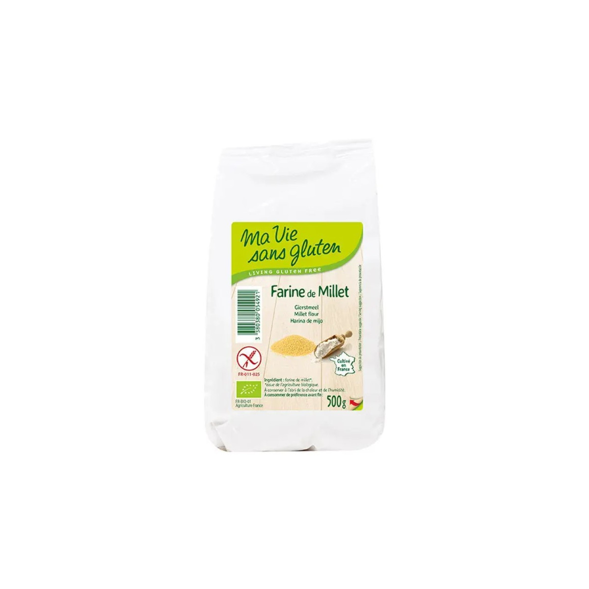 Farine de millet bio & sans gluten 500 g MA VIE SANS GLUTEN