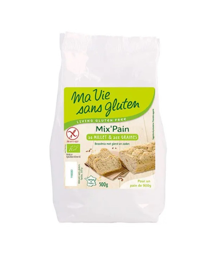 Préparation pour pain bio au millet et aux graines bio & sans gluten