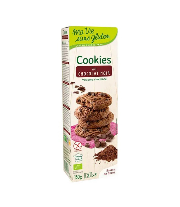 Cookies bio au chocolat noir bio & sans gluten