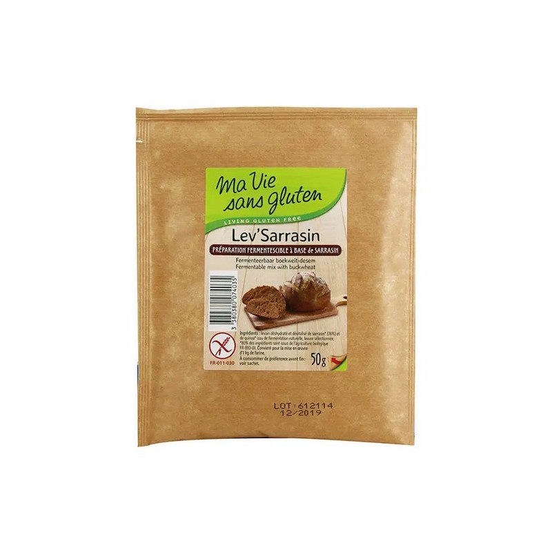 Lev'sarrasin pour pains et pâtes levées Levain de sarrasin bio & sans gluten