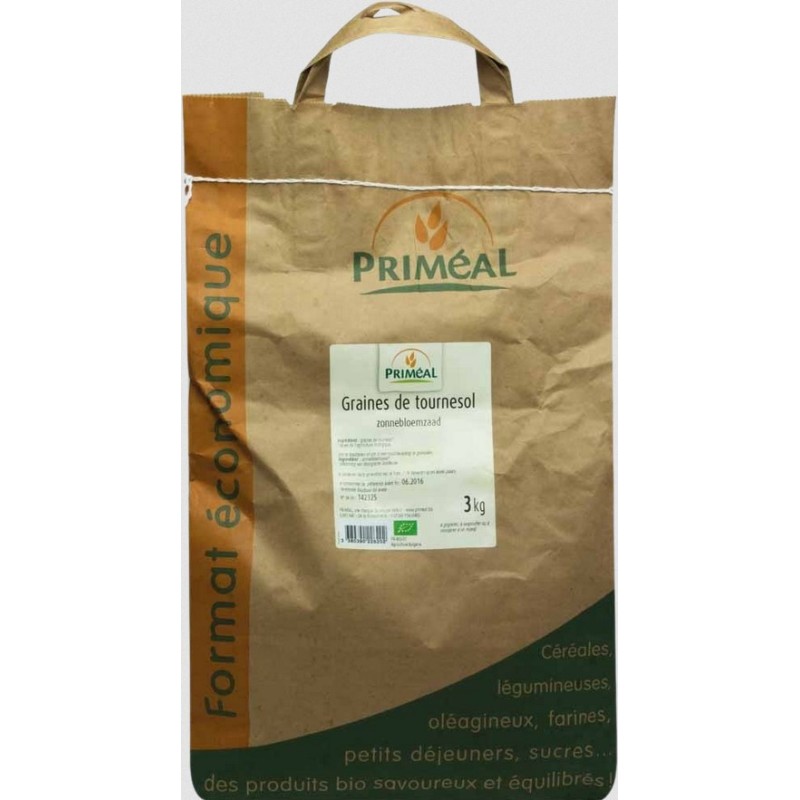 Graines de tournesol décortiquées de Gascogne bio & équitable VRAC RHD 5 kg