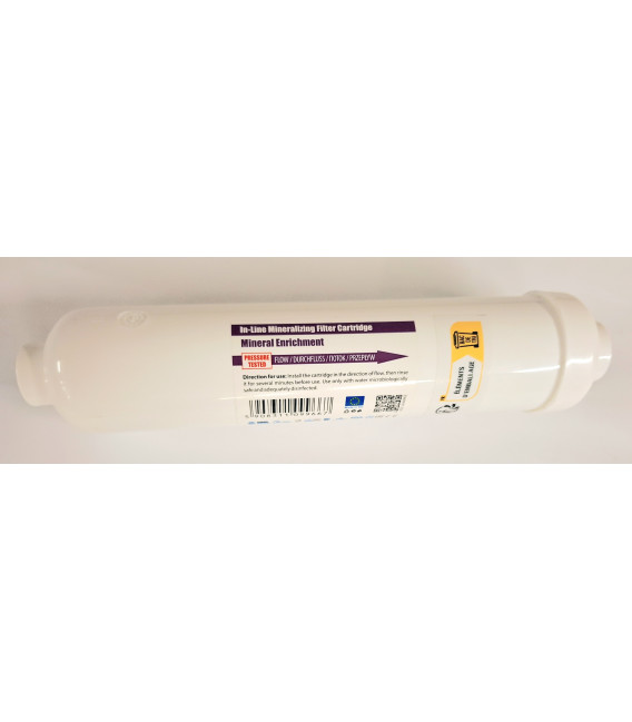 Post-filtre en ligne, reminéralisation, «standard 10“ x 2“ HYDROPURE