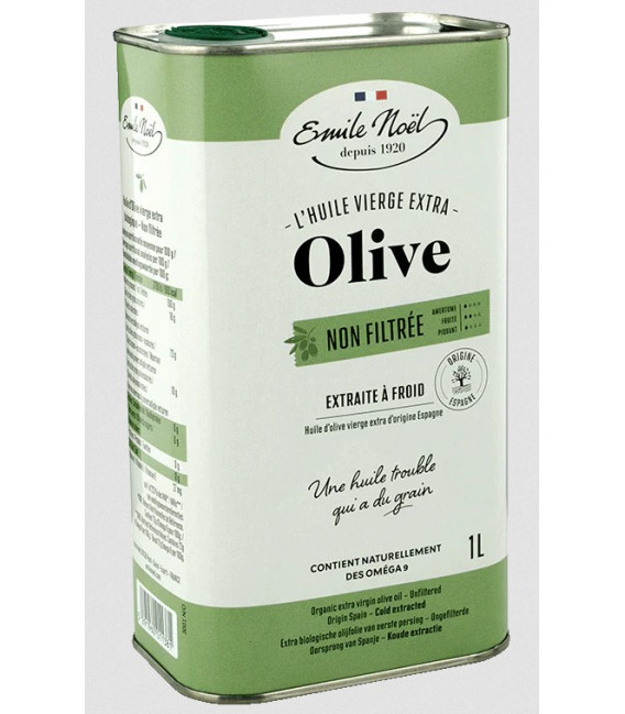 Huile d'olive vierge extra bio non filtrée bidon 1 L