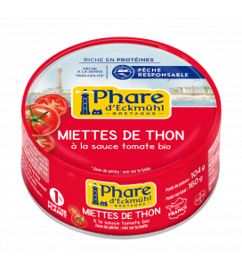 Miettes de thon à la tomate bio