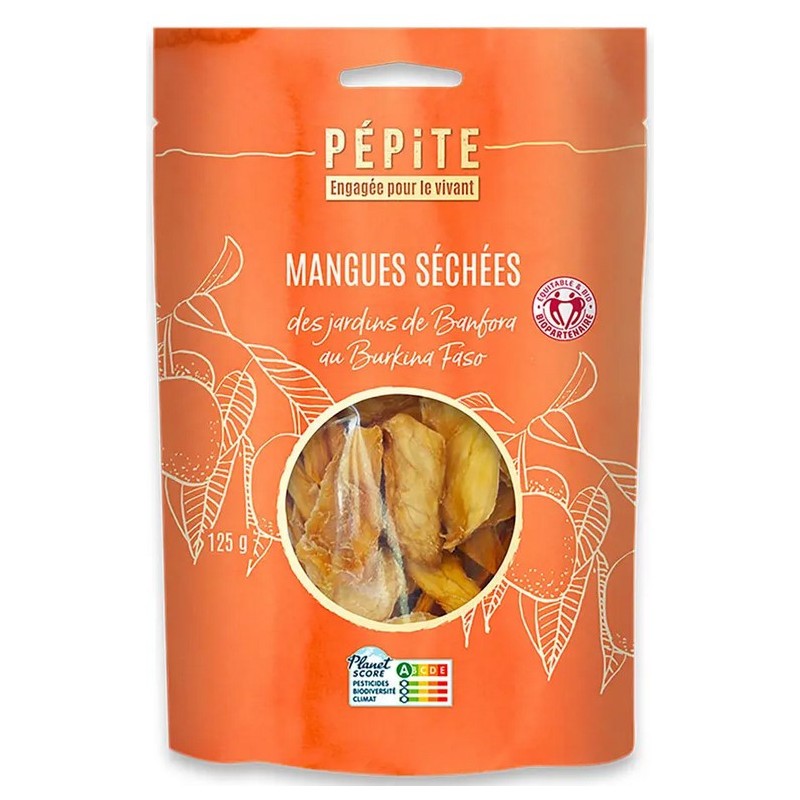 Mangues séchées des jardins de Banfora Bio 125 g