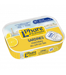 Sardines marinées au citron bio – SANS HUILE