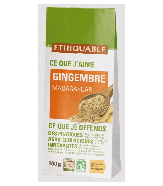 Gingembre de Madagascar bio & équitable en sachet