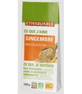 Gingembre de Madagascar bio & équitable en sachet