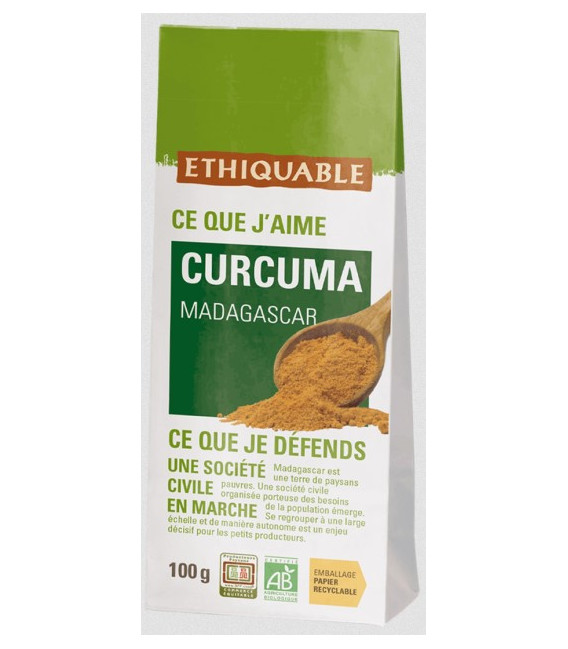 Curcuma de Madagascar bio & équitable en sachet