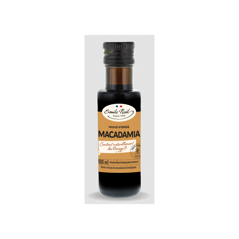 DATE PROCHE - Huile Vièrge Précieuse de Macadamia  Bio & Equitable - 100 mL