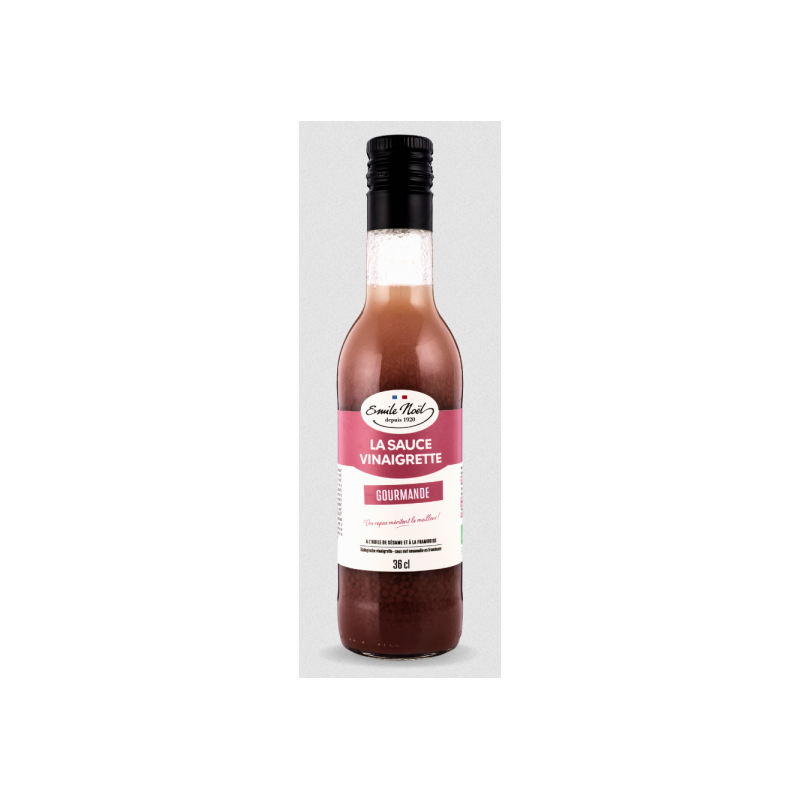 Sauce vinaigrette Gourmande - Huile de sésame & Framboise bio