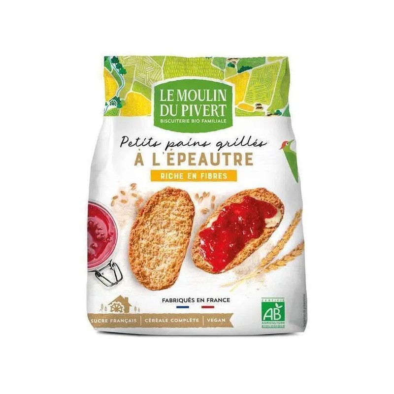 Petits pains grillés épeautre bio & vegan
