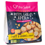 Petits sablés apéro Comté et Graines de Pavot Bio