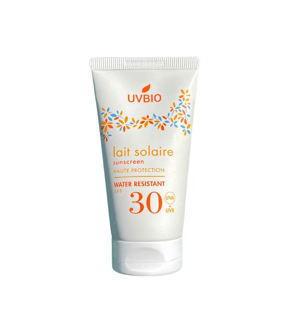 Lait solaire indice 30 bio et vegan