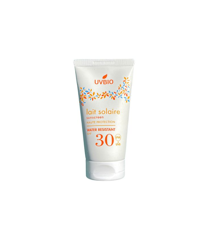 Lait solaire indice 30 bio et vegan