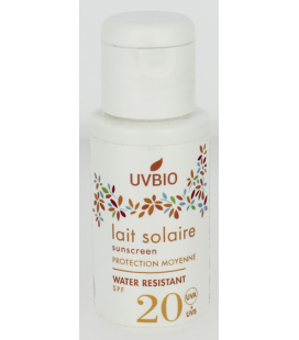 Lait solaire bio indice 20