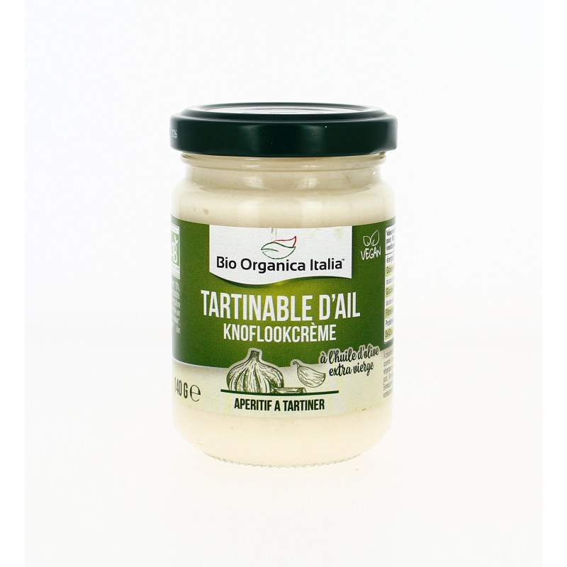 Tartinable d'Ail  Bio et Vegan