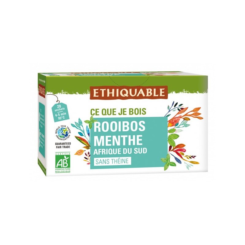 Rooibos Menthe d'Afrique du Sud bio & équitable