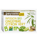Infusion Gingembre et Citron Vert bio & équitable