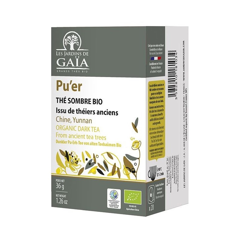 Pu'Er - Thé Sombre - Chine, Yunnan bio & équitable