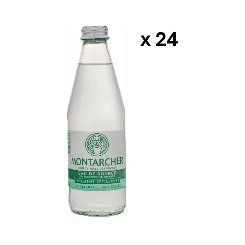 L'eau de source de Montarcher- Eau pétillante 33 cL