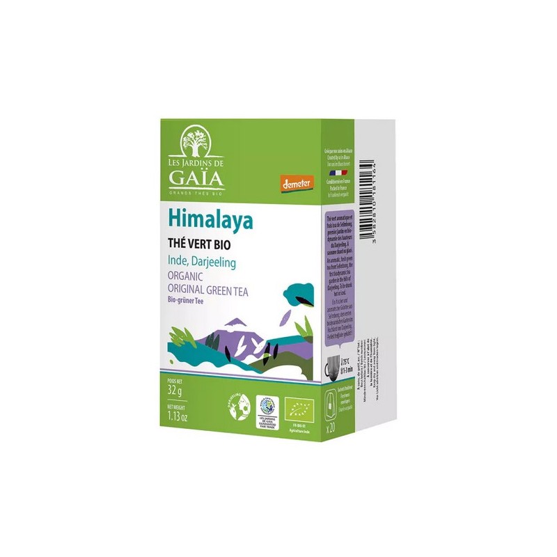 Thé vert - Inde, Darjeeling bio & demeter & équitable