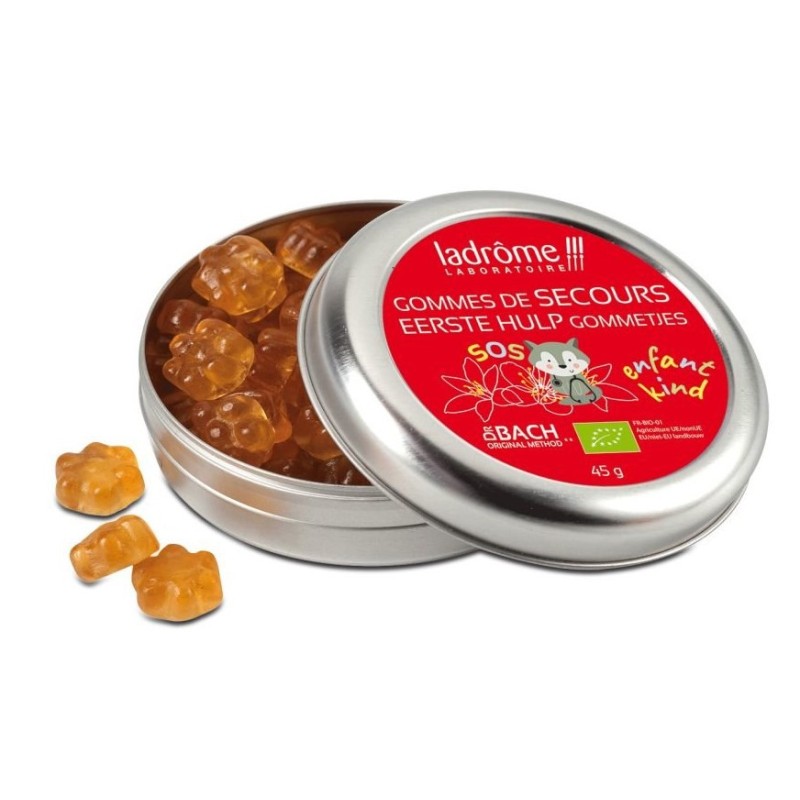 Gommes de secours aux fleurs de Bach bio