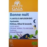 Bonne nuit - Tisane de plantes Apaisantes - Mélisse Tilleul Lavandes bio