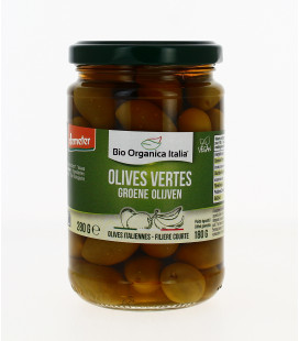 Olives vertes entières bio & Vegan