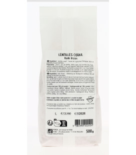 Lentilles corail bio