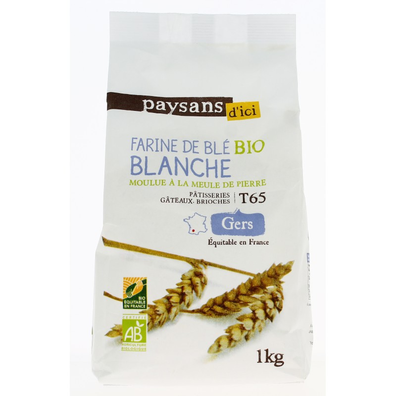 Farine de Blé Blanche T65 bio & équitable