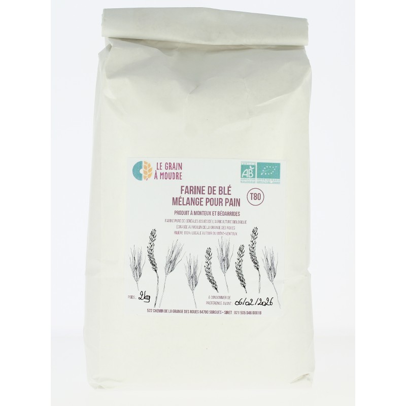 Farine de blé - MELANGE POUR PAIN - T80